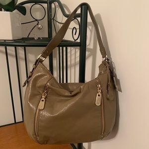 NWT Cole Haan Patent Leather Hobo Bag